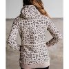 Azura Exchange Leopard High Neck Hoodie with Kangaroo Pocket – M