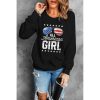 Azura Exchange Flag Graphic Print Long Sleeve Sweatshirt – L