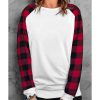 Azura Exchange Long Sleeve Buffalo Plaid Sweatshirt – 2XL