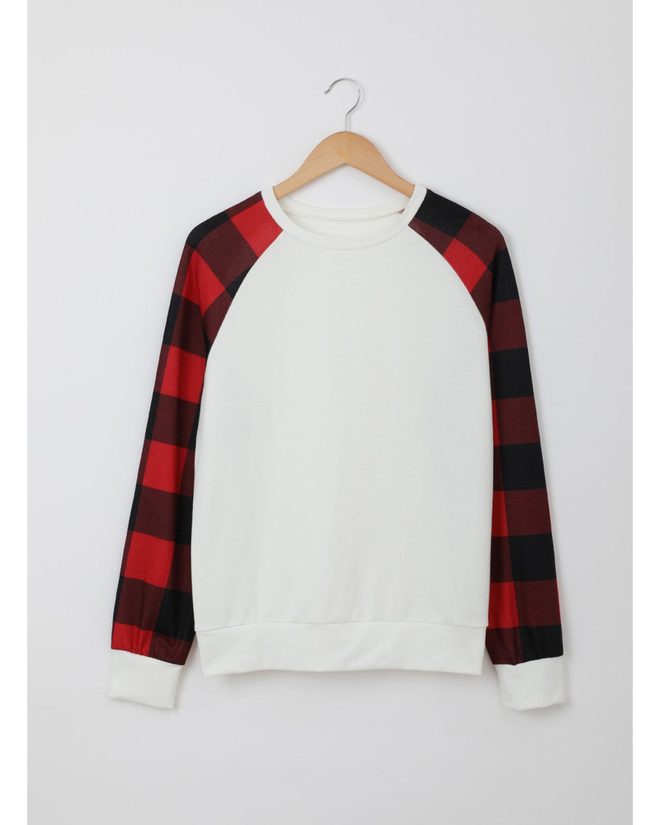 Azura Exchange Long Sleeve Buffalo Plaid Sweatshirt – 2XL