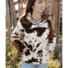 Azura Exchange Cow Print Fleece Sweatshirt – 2XL