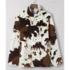 Azura Exchange Cow Print Fleece Sweatshirt – 2XL