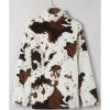 Azura Exchange Cow Print Fleece Sweatshirt – 2XL