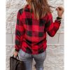 Azura Exchange Plaid Paneled Sweatshirt – L