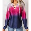 Azura Exchange Gradient Lace Up Hoodie – L