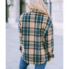 Azura Exchange Color Block Plaid Shirt with Buttoned Details – 2XL