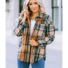 Azura Exchange Color Block Plaid Shirt with Buttoned Details – 2XL