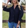 Azura Exchange Corduroy Button Pocket Shirt – 3XL