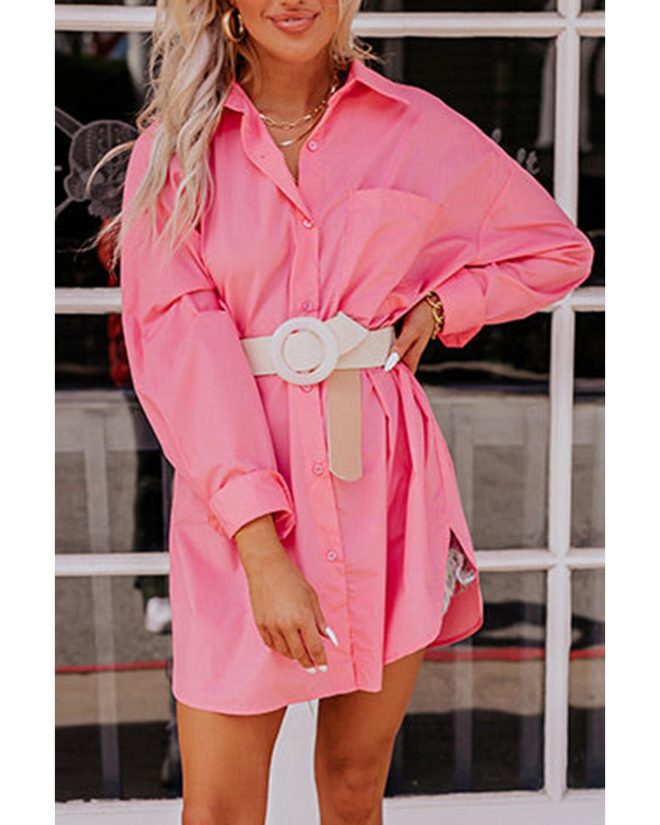 Azura Exchange Long Sleeve Oversized Tunic Shirt – L