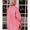 Azura Exchange Long Sleeve Oversized Tunic Shirt – L