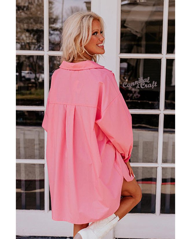 Azura Exchange Long Sleeve Oversized Tunic Shirt – L