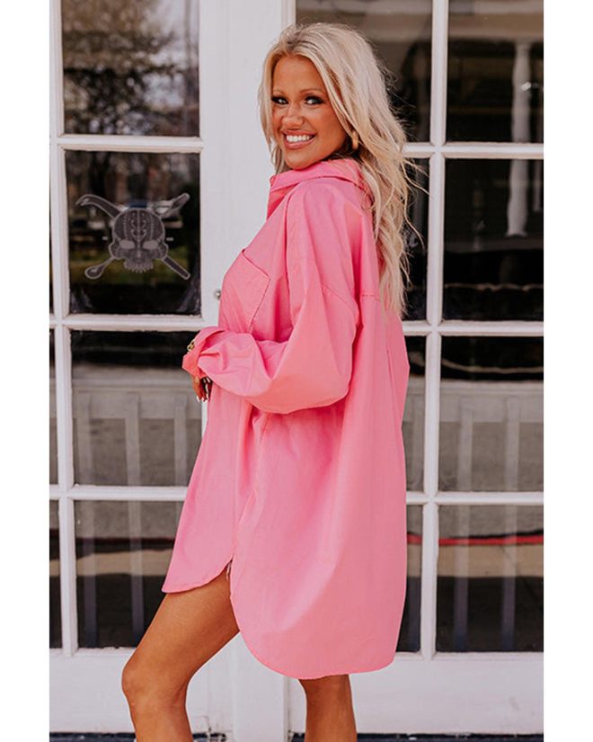 Azura Exchange Long Sleeve Oversized Tunic Shirt – L