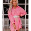 Azura Exchange Long Sleeve Oversized Tunic Shirt – L