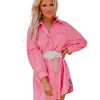 Azura Exchange Long Sleeve Oversized Tunic Shirt – L