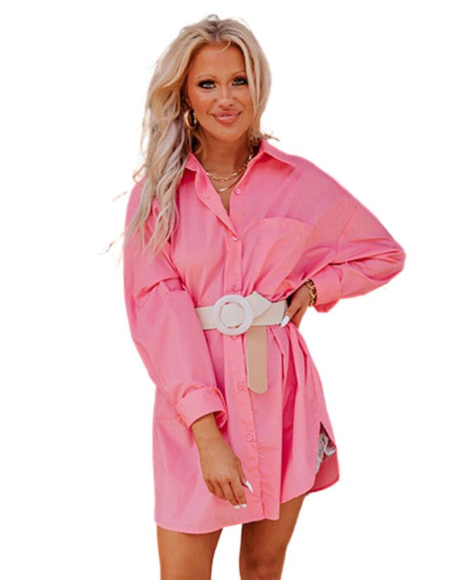 Azura Exchange Long Sleeve Oversized Tunic Shirt – L