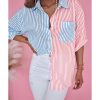 Azura Exchange Striped Print Shirt – L