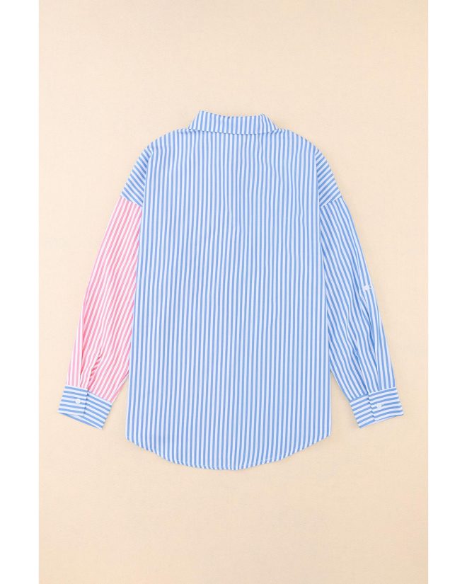 Azura Exchange Striped Print Shirt – L