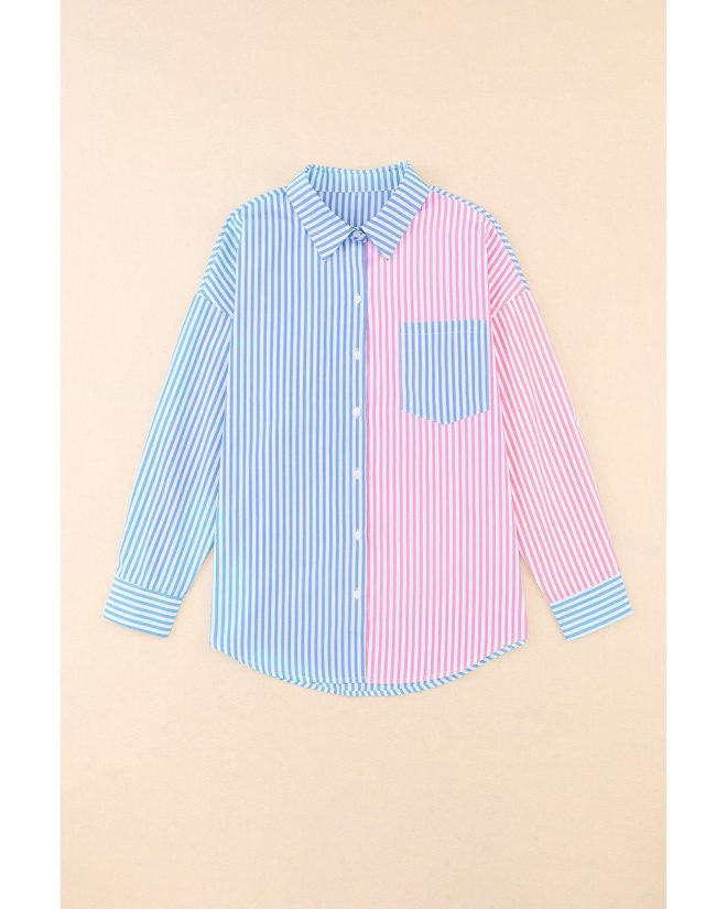 Azura Exchange Striped Print Shirt – L