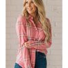 Azura Exchange Plaid Print Button Front Shirt – L