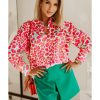 Azura Exchange Abstract Print Long Sleeve Buttoned Shirt – L