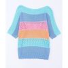 Azura Exchange Colorblock Striped Knitted Top – L