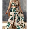 Azura Exchange Tropical Print Crop Top and Maxi Skirt Set – XL