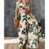 Azura Exchange Tropical Print Crop Top and Maxi Skirt Set – XL