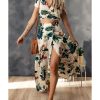 Azura Exchange Tropical Print Crop Top and Maxi Skirt Set – XL