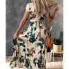 Azura Exchange Tropical Print Crop Top and Maxi Skirt Set – XL