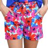 Azura Exchange Belted Floral Print Shorts – 10 US