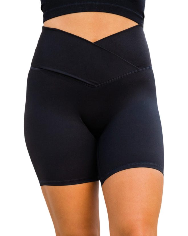 Azura Exchange V-Waistband Yoga Shorts – L