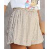 Azura Exchange Sequin High Waist Casual Shorts – L