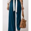 Azura Exchange Drawstring Elastic Waist Wide Leg Pants – L