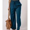 Azura Exchange Drawstring Elastic Waist Wide Leg Pants – L