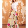 Azura Exchange Color Palette Print Wide Leg Pants – L