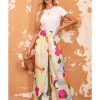 Azura Exchange Color Palette Print Wide Leg Pants – L