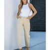 Azura Exchange Solid High Waist Casual Pants – 14 US