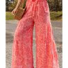 Azura Exchange Floral Print Wide Leg Pants – L