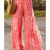 Azura Exchange Floral Print Wide Leg Pants – L