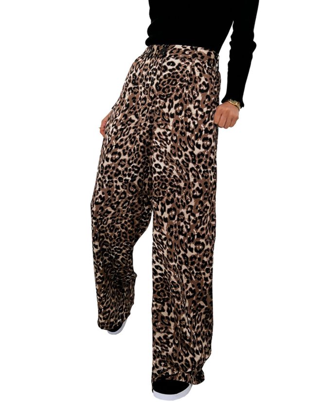 Azura Exchange Black High Waist Wide Leg Pants – 10 US