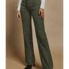 Azura Exchange Green High Waist Square Pockets Corduroy Pants – L