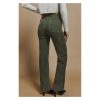 Azura Exchange Green High Waist Square Pockets Corduroy Pants – L