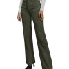 Azura Exchange Green High Waist Square Pockets Corduroy Pants – L