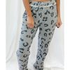 Azura Exchange Leopard Print Drawstring High Waist Jogger Pants – L