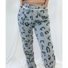 Azura Exchange Leopard Print Drawstring High Waist Jogger Pants – L