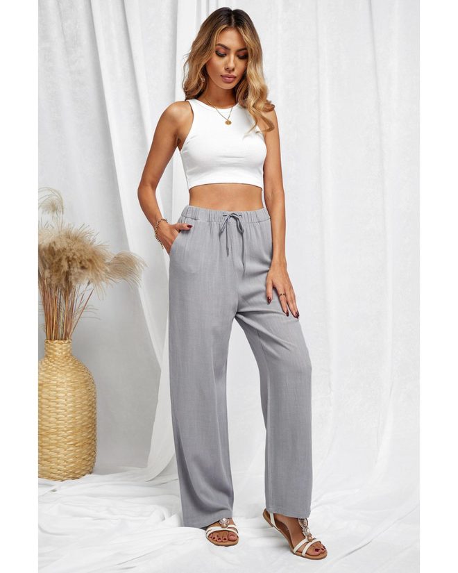 Azura Exchange Drawstring Wide Leg Pants – M