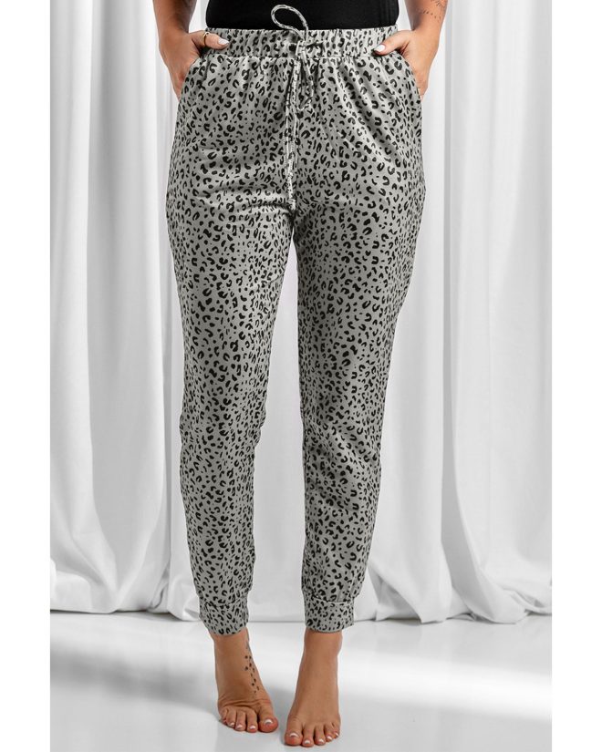 Azura Exchange Breezy Leopard Joggers – M