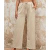 Azura Exchange Drawstring Waist Crinkled Wide Leg Pants – 2XL