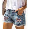 Azura Exchange American Flag Patchwork Denim Shorts – XL