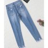 Azura Exchange Distressed Boyfriend Denim Pants – S